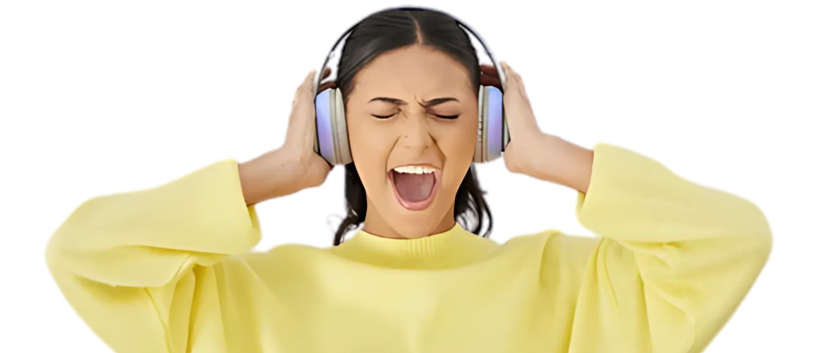 Young person using earphones with hearing health tips by Aanvii Hearing
